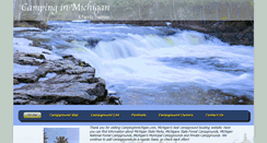 Desktop Screenshot of campinginmichigan.com
