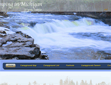 Tablet Screenshot of campinginmichigan.com